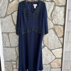 Jovani Beaded Silk Formal  Dress